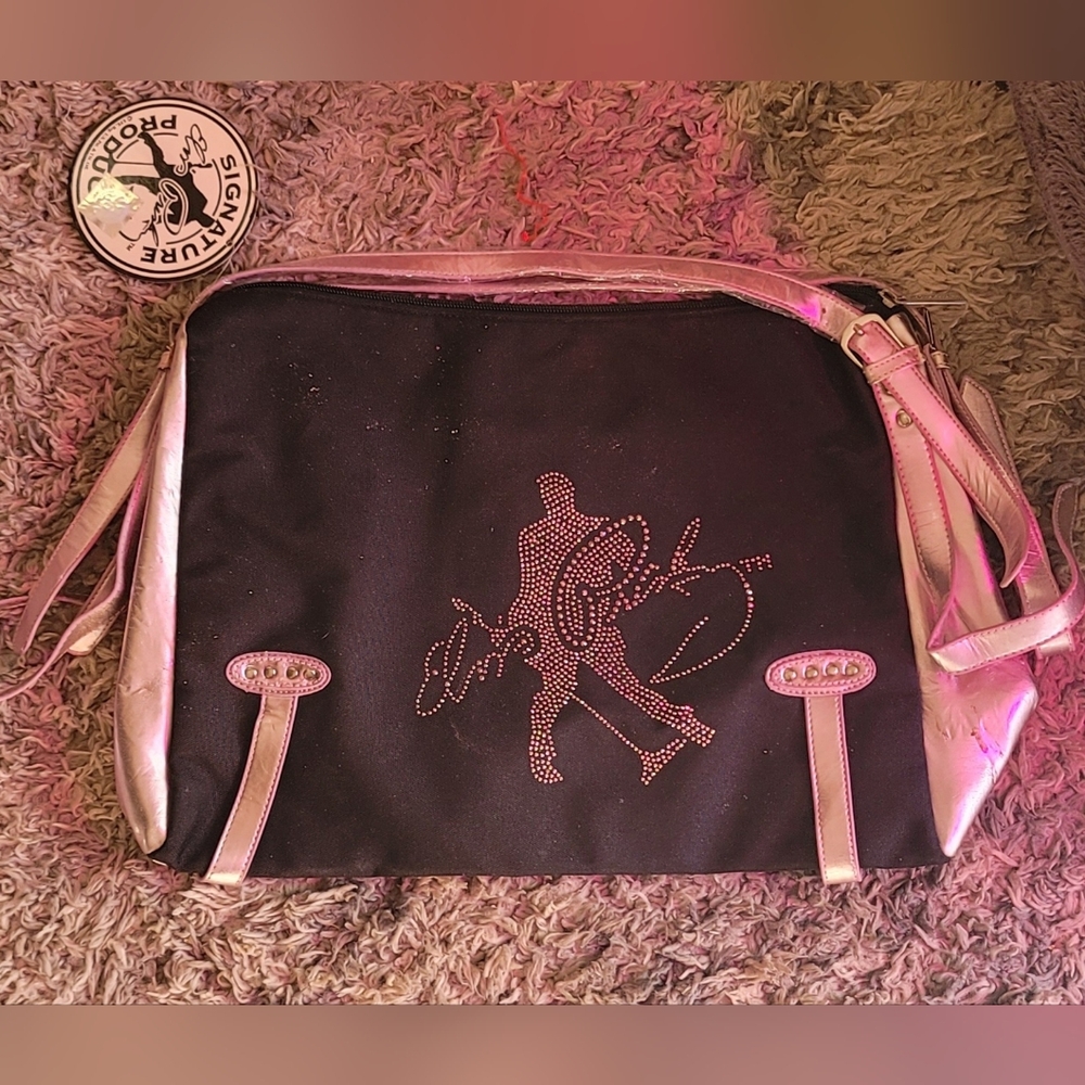 Black And Pink Elvis Presley Shoulder Bag, With Tags.